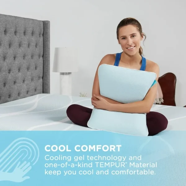 Blue Memory Foam Pillow for Sleep Apnea: Cooling King Size Sleeping Support - Image 5