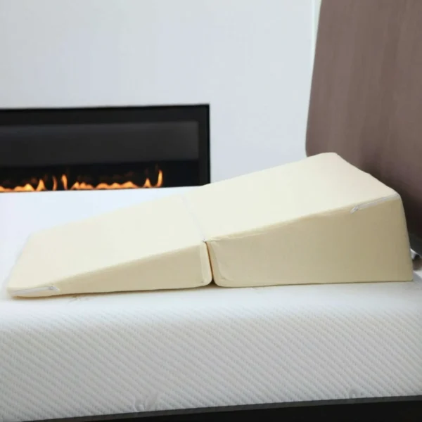 Pillow For Sleep Apnea, Folding Wedge Memory Foam, Washable Cover