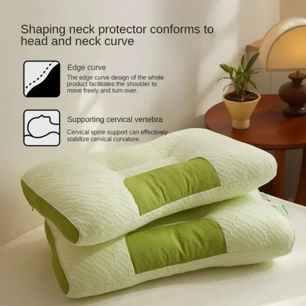 Pillow For Sleep Apnea Bamboo Carbon Fiber Antibacterial Neck Support - Image 5