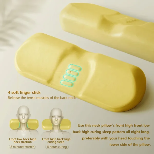 Ergonomic Memory Foam Pillow for Sleep Apnea and Neck Support - Image 4