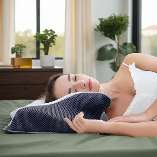 Memory Foam Pillow for Sleep Apnea and Neck Pain Relief - Image 2