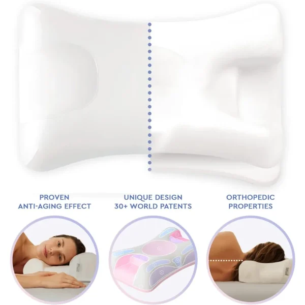 Omnia Anti-Aging Pillow for Sleep Apnea: Adjustable Memory Foam for Wrinkle-Free Sleep - Image 2