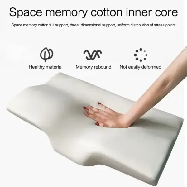 Pillow For Sleep Apnea, Memory Foam, Cervical Support, Anti-Snoring Design - Image 4