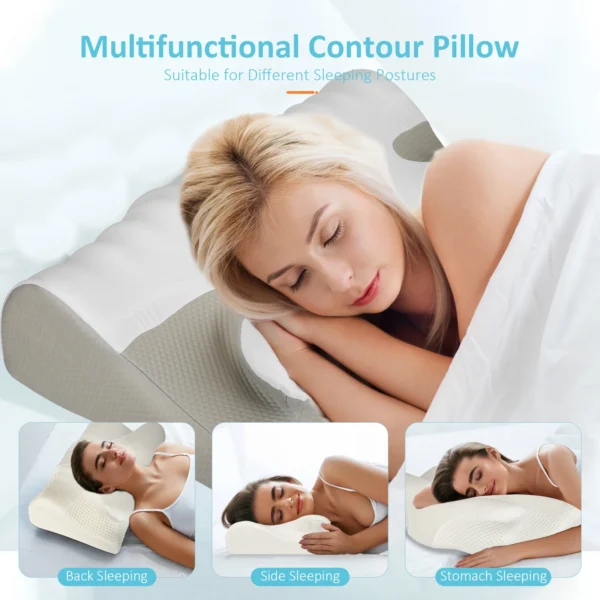 Upgrade Ergonomic Cervical Pillow for Sleep Apnea and Neck Pain Relief - Image 6